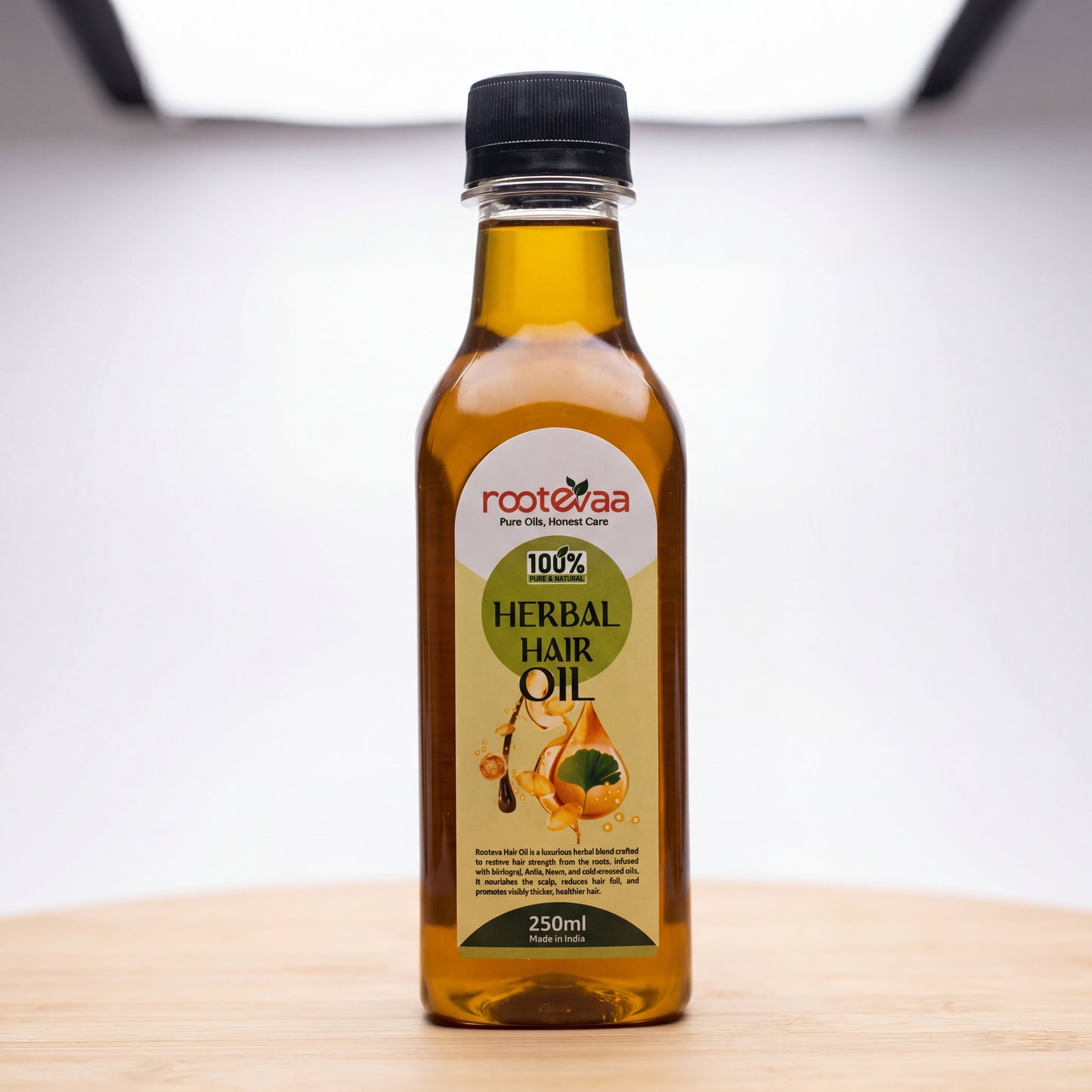 Rootevaa 100% Natural Herbal Hair Oil (250ml)